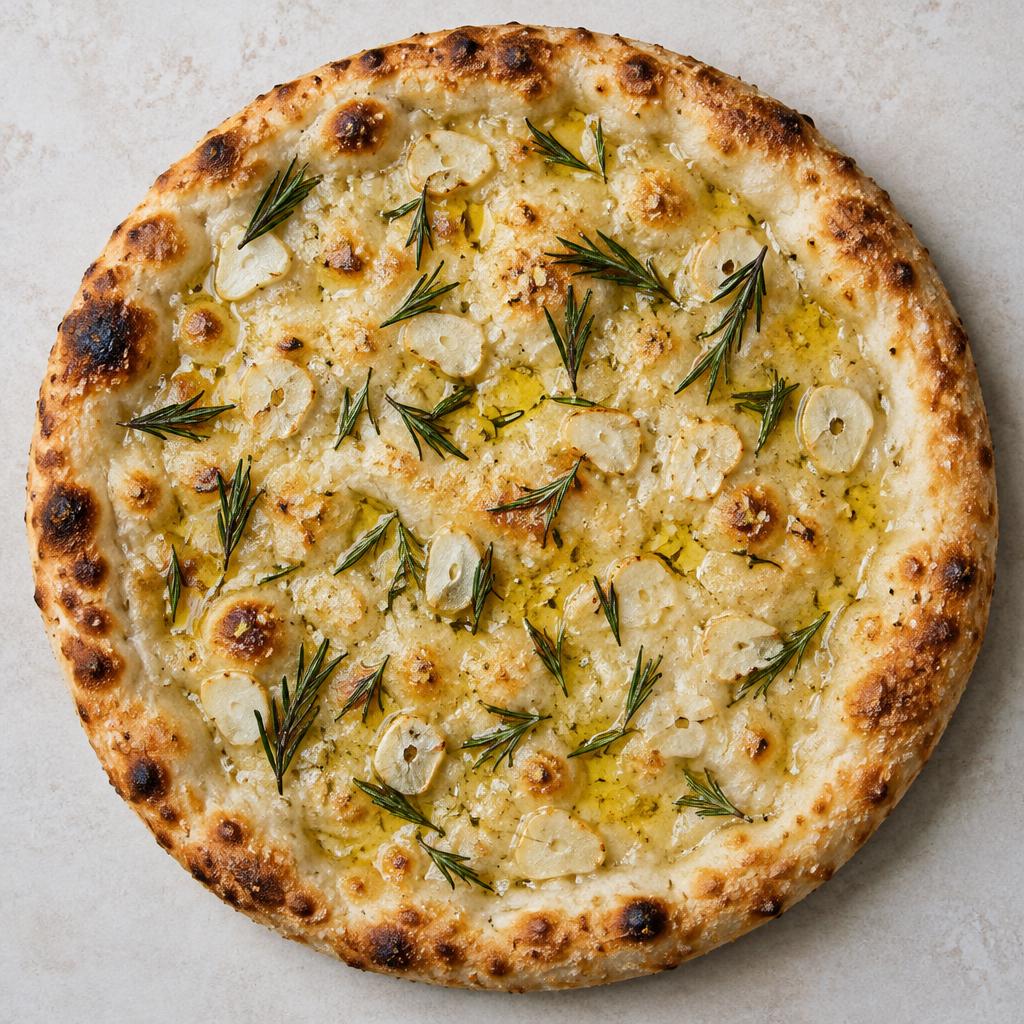 Pizza Pizza Bianca: esempio del risultato dopo la cottura a casa