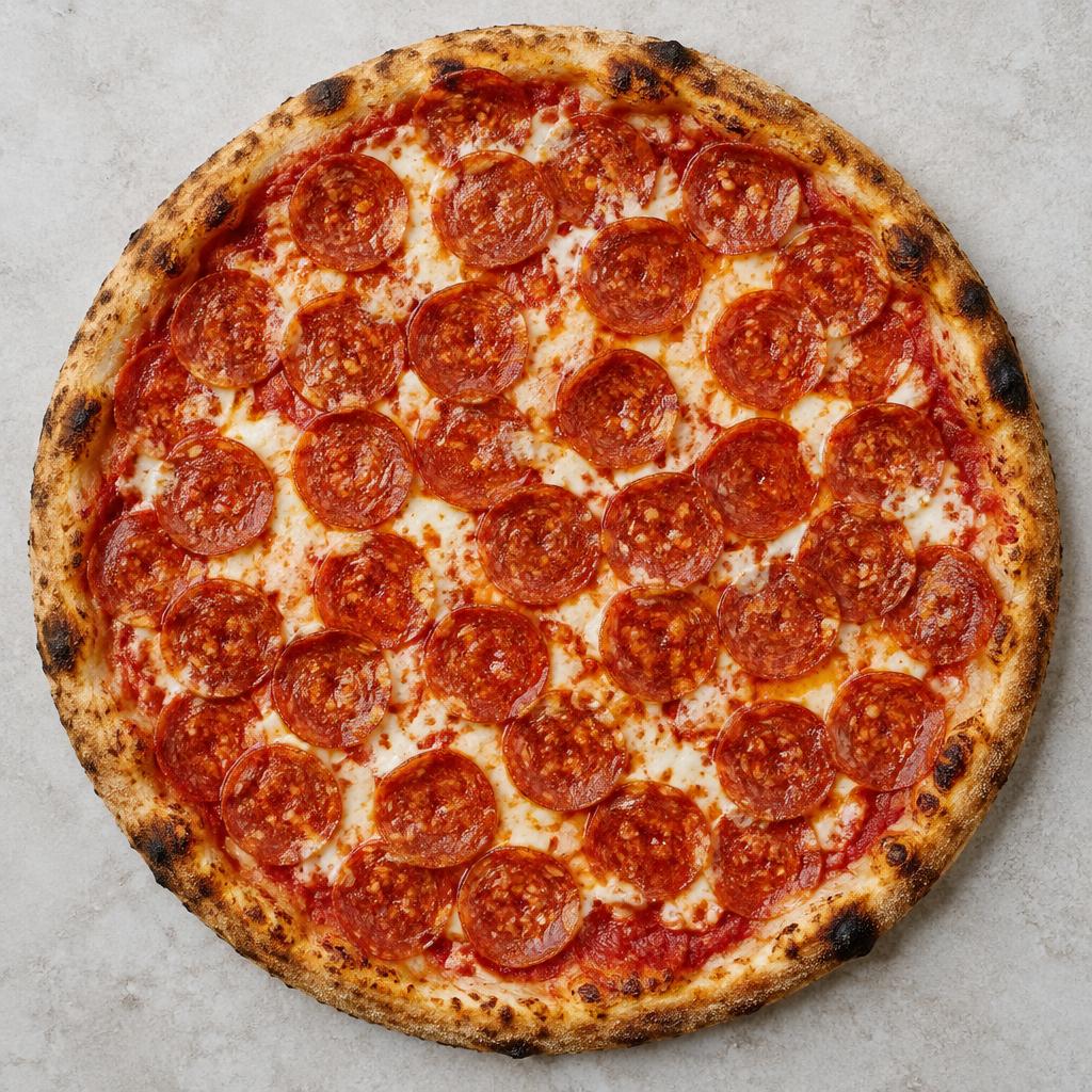 Pizza Diavola: esempio del risultato dopo la cottura a casa