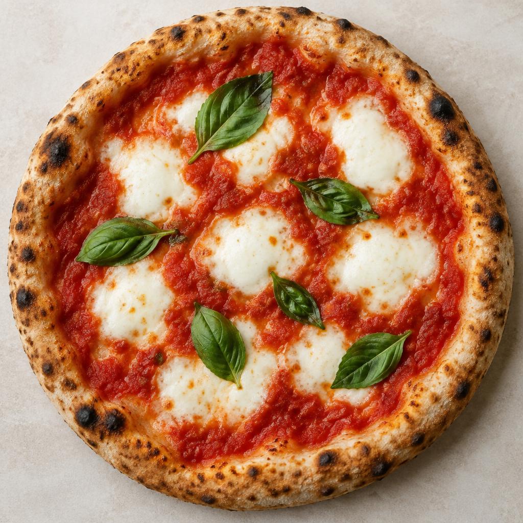 Pizza Margherita DOP: esempio del risultato dopo la cottura a casa