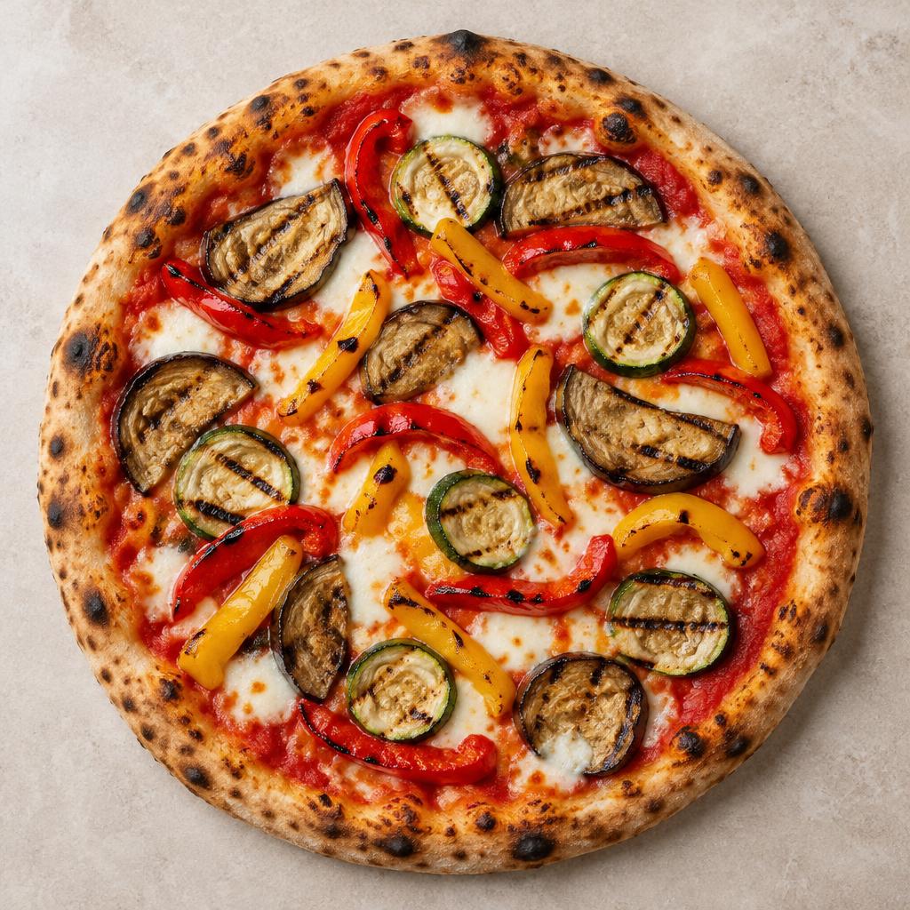 Pizza Ortolana: esempio del risultato dopo la cottura a casa