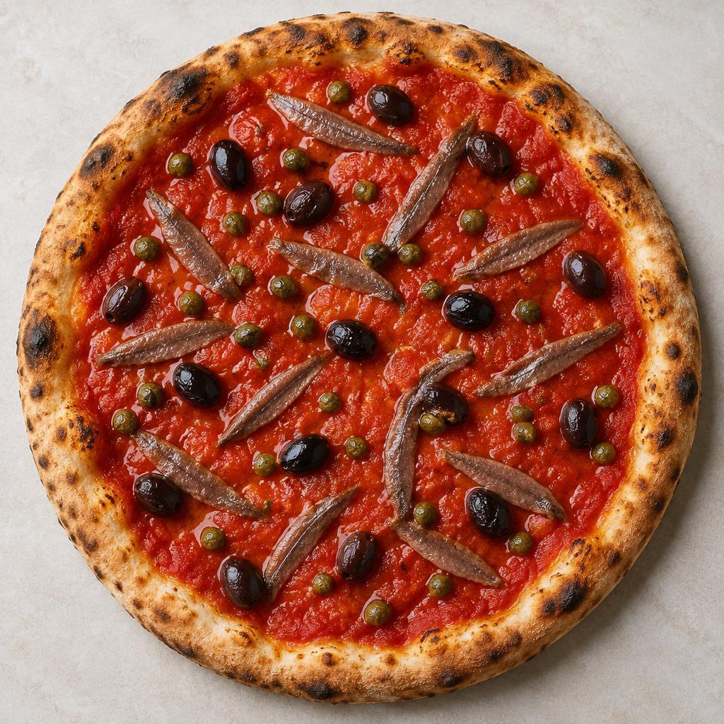 Pizza Siciliana: esempio del risultato dopo la cottura a casa